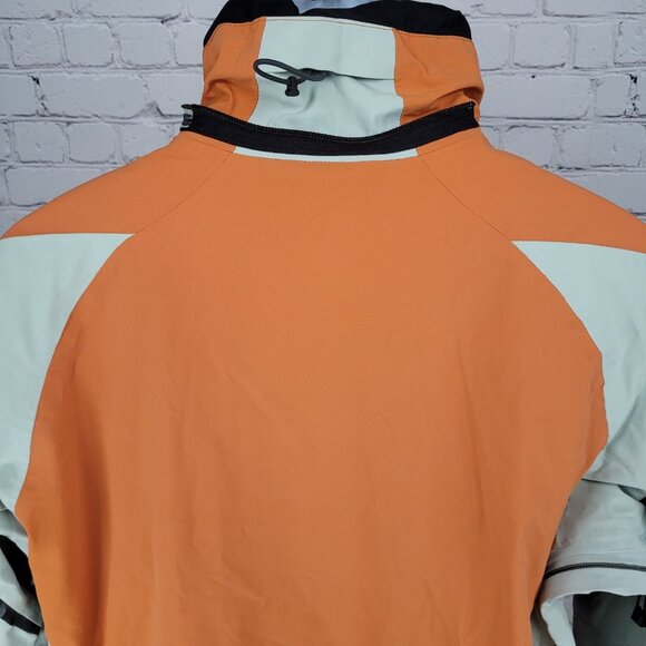Columbia Orange Omni Tech Titanium Interchange Waterproof Full Zip Jacket Medium - Picture 14 of 16
